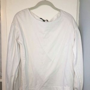 Simple white Banana Republic long T-shirt